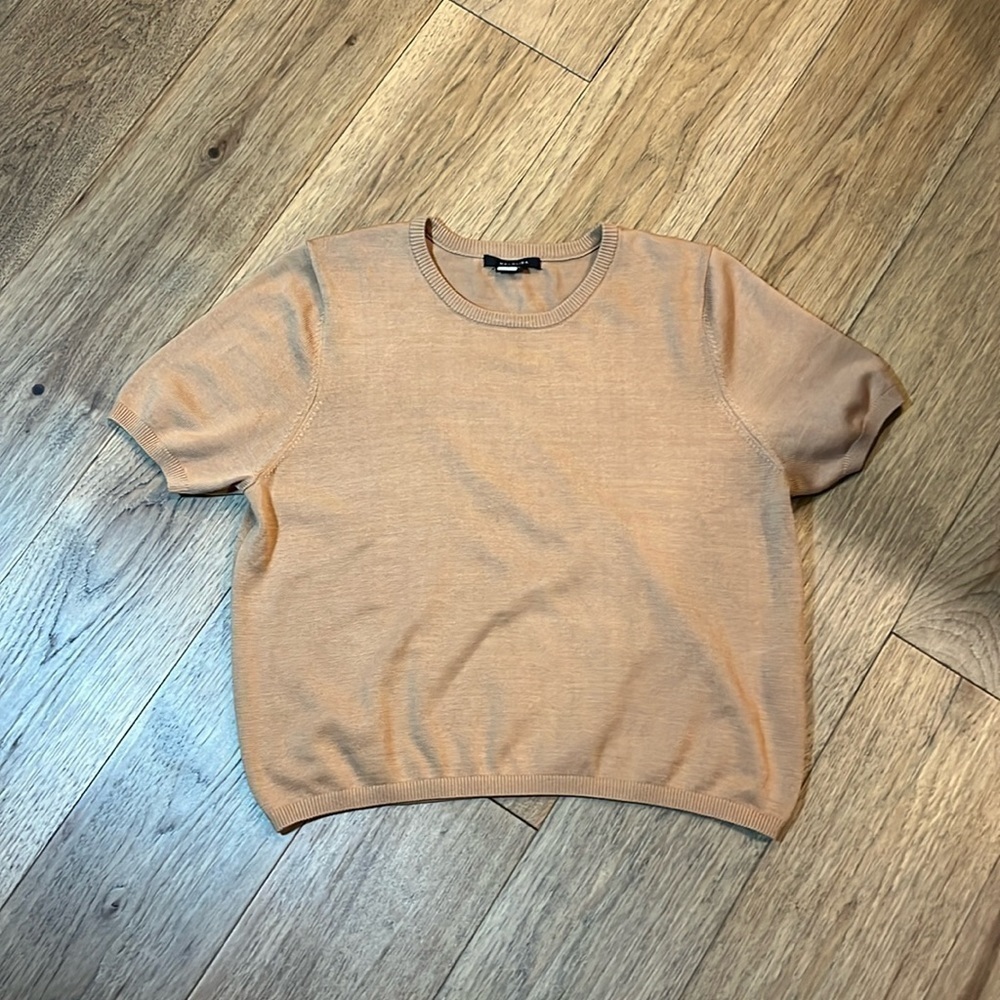 MEL & LISA | silk cotton blend blouse, size XL